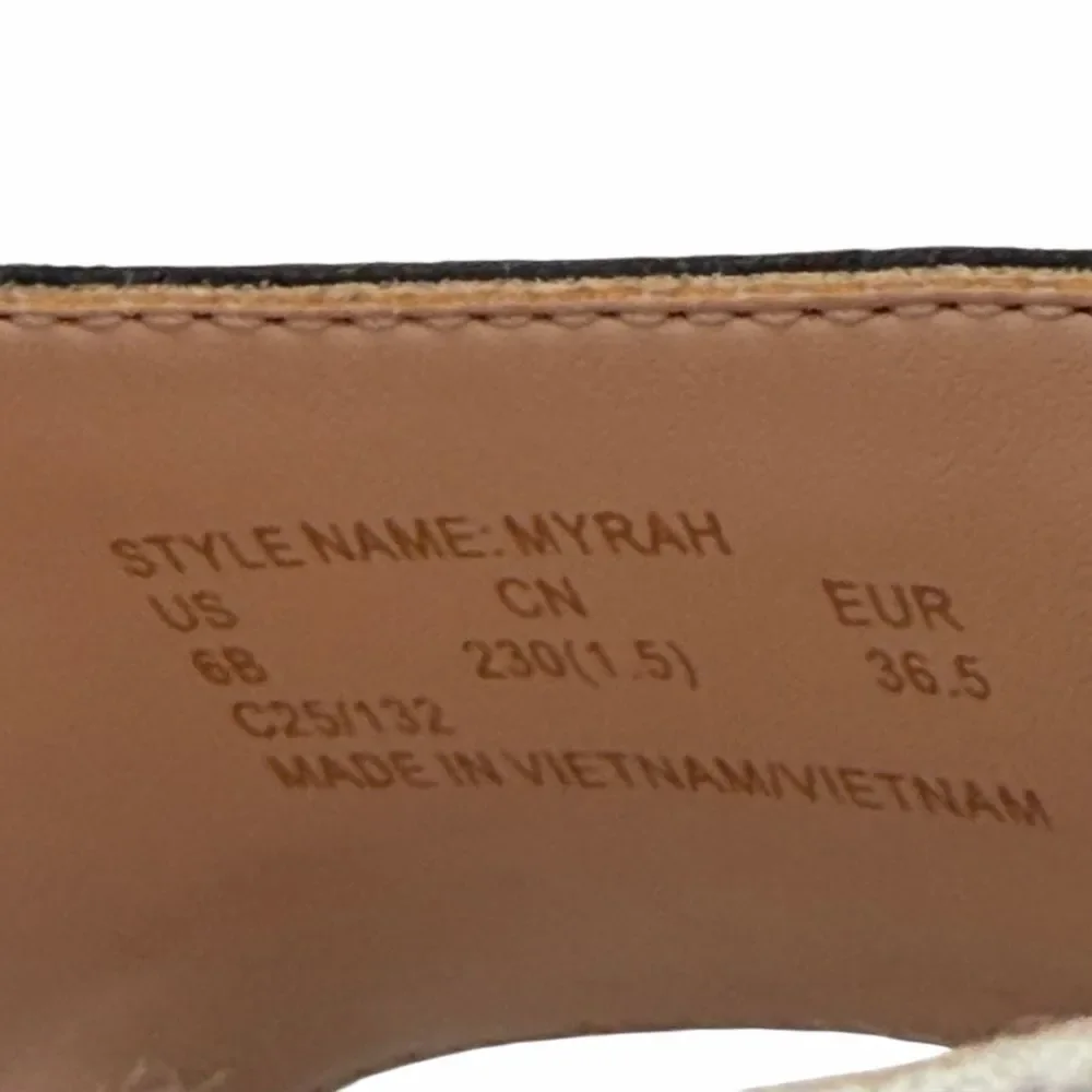 NWT Kate Spade Myrah Zebra Pint Cork Wedges Sandals 6B